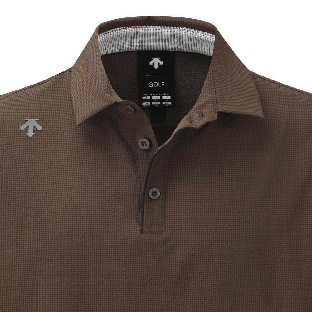 SEERSUCKER Y-COLLARED SHORT-SLEEVED T-SHIRT 男士 高爾夫翻領上衣
