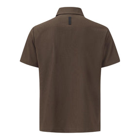 SEERSUCKER Y-COLLARED SHORT-SLEEVED T-SHIRT 男士 高爾夫翻領上衣