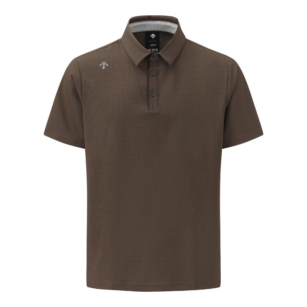 SEERSUCKER Y-COLLARED SHORT-SLEEVED T-SHIRT 男士 高爾夫翻領上衣
