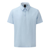 SEERSUCKER Y-COLLARED SHORT-SLEEVED T-SHIRT 男士 高爾夫翻領上衣
