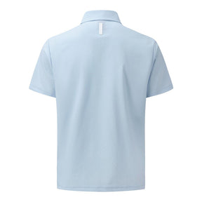 SEERSUCKER Y-COLLARED SHORT-SLEEVED T-SHIRT 男士 高爾夫翻領上衣