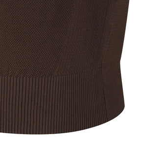 STRIPE Y-COLLARED SHORT-SLEEVED SWEATER 男士 高爾夫翻領上衣