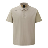 WOVEN HYBRID Y-COLLARED SHORT-DLEEVED T-SHIRT 男士 高爾夫短袖翻領上衣