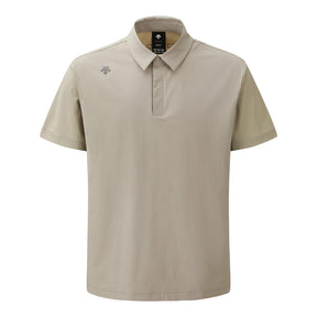 WOVEN HYBRID Y-COLLARED SHORT-DLEEVED T-SHIRT 男士 高爾夫短袖翻領上衣