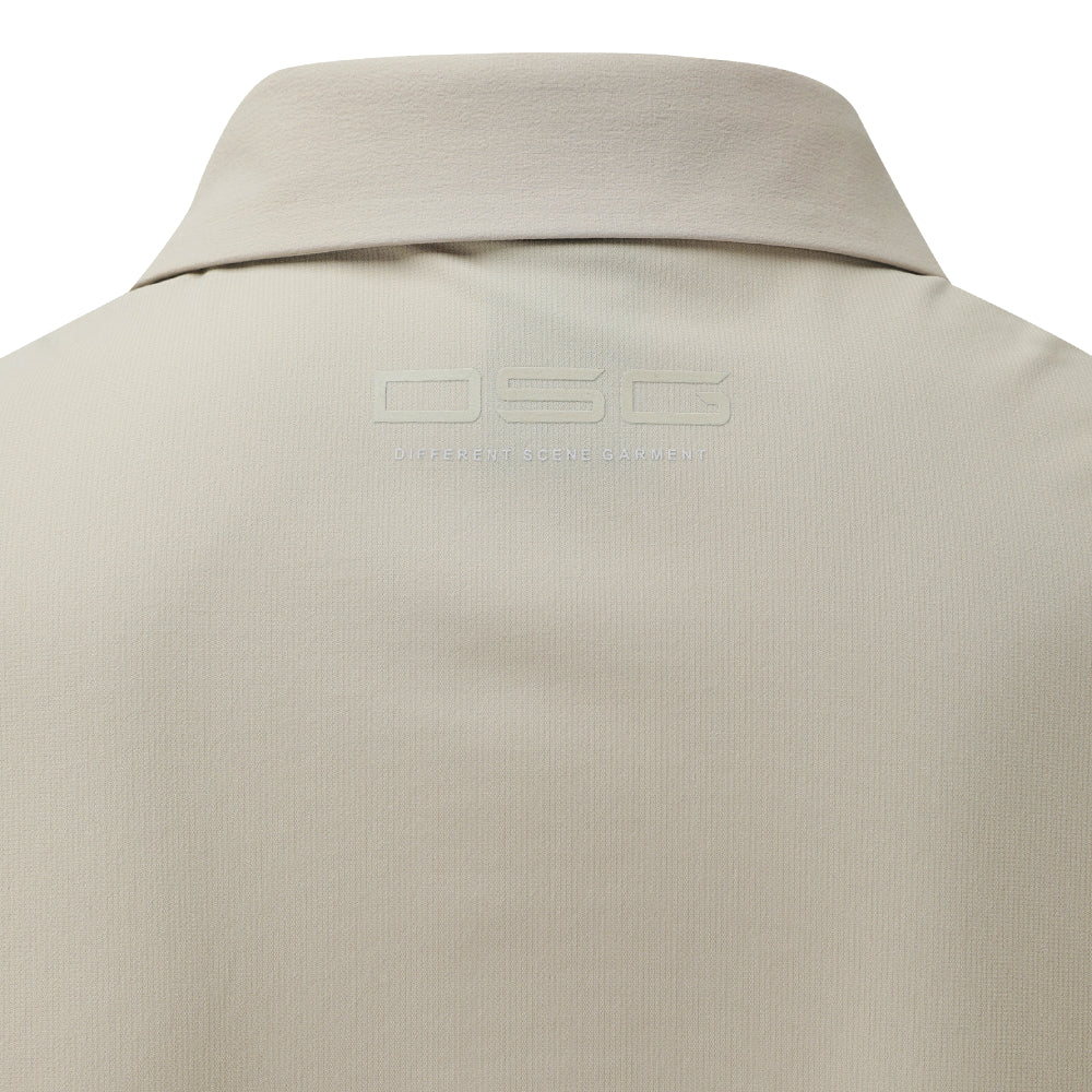 WOVEN HYBRID Y-COLLARED SHORT-DLEEVED T-SHIRT 男士 高爾夫短袖翻領上衣