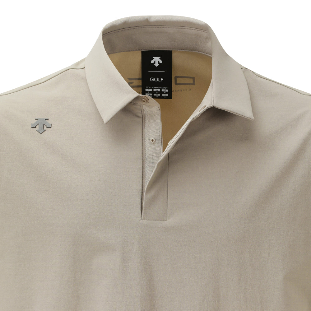 WOVEN HYBRID Y-COLLARED SHORT-DLEEVED T-SHIRT 男士 高爾夫短袖翻領上衣