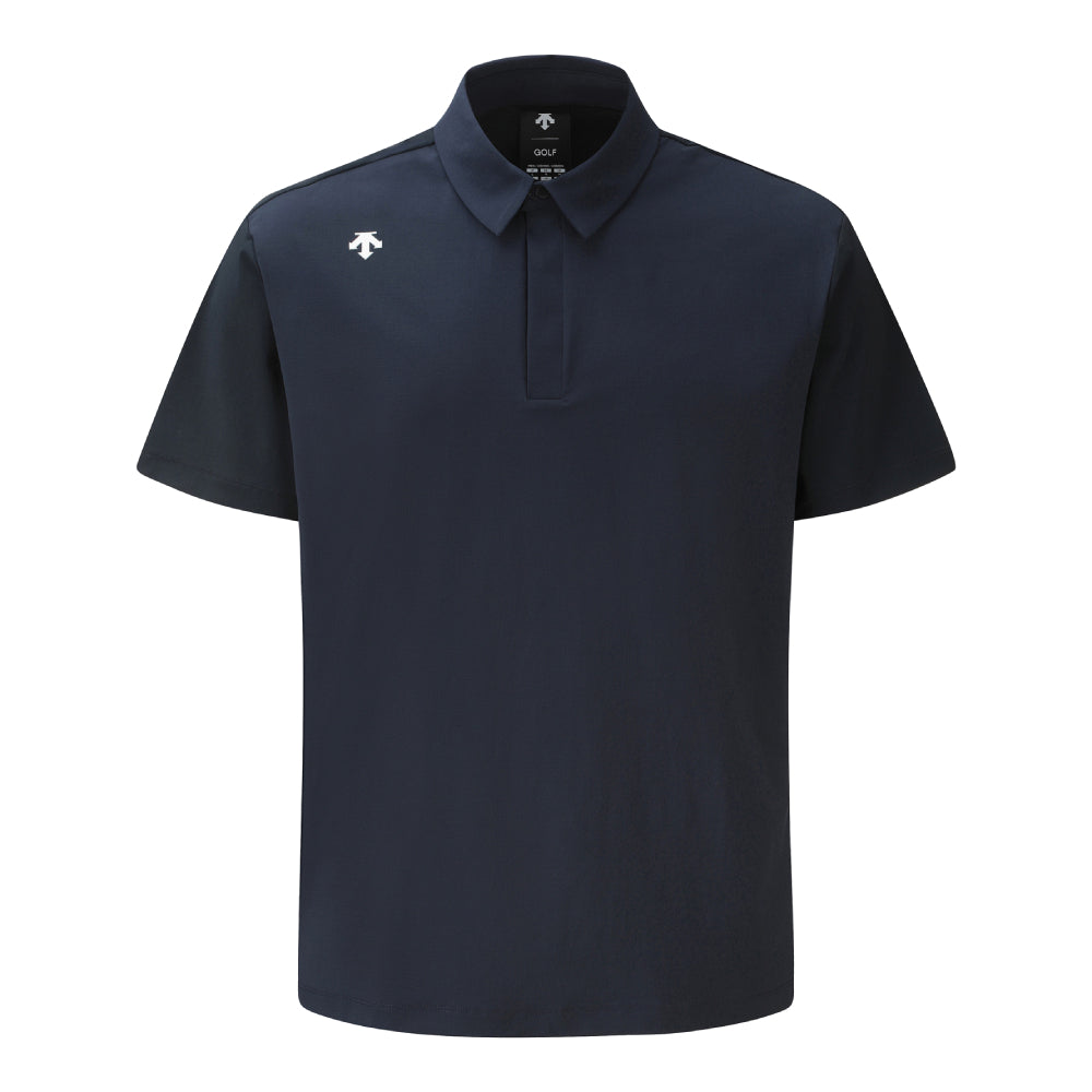 WOVEN HYBRID Y-COLLARED SHORT-DLEEVED T-SHIRT 男士 高爾夫短袖翻領上衣