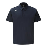 WOVEN HYBRID Y-COLLARED SHORT-DLEEVED T-SHIRT 男士 高爾夫短袖翻領上衣