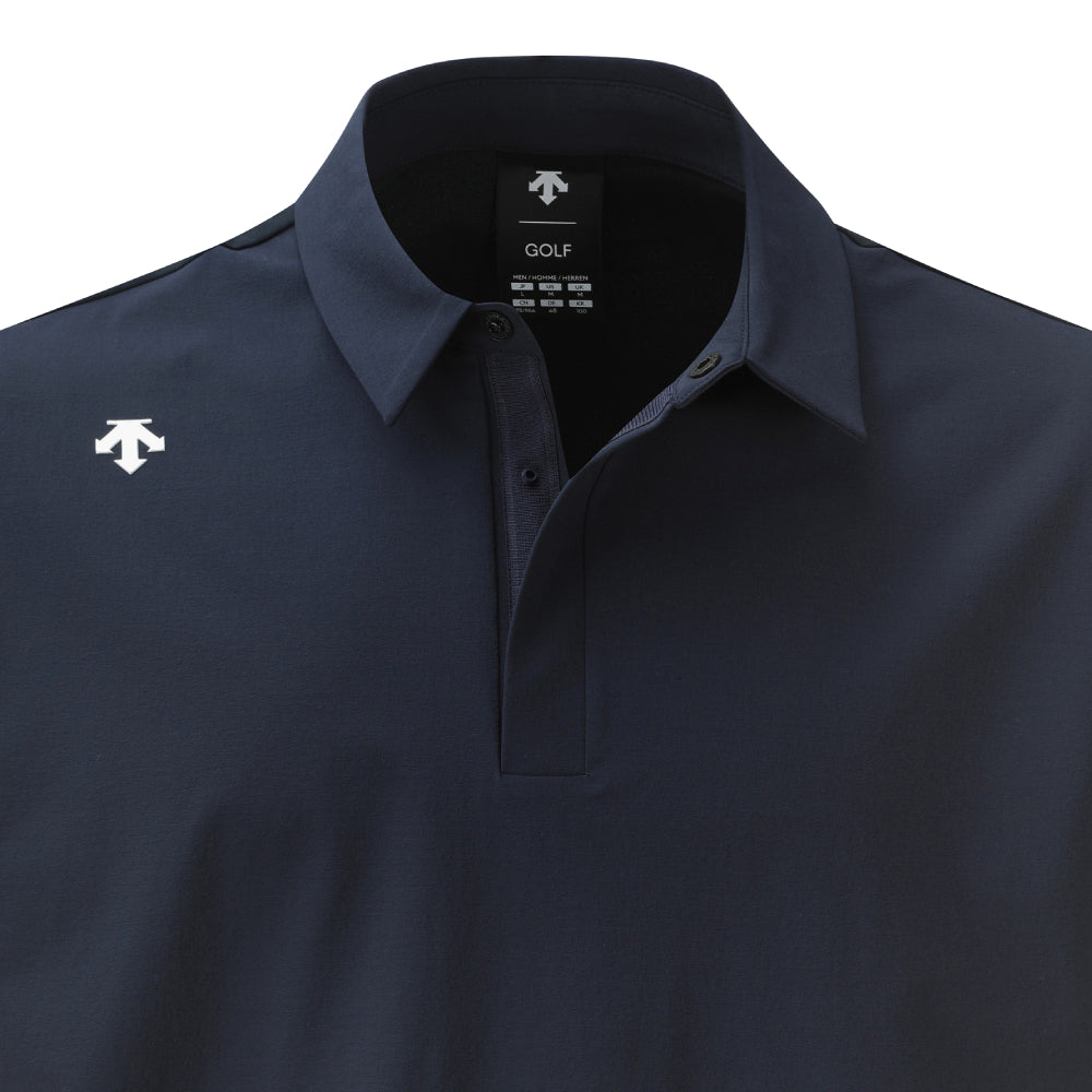 WOVEN HYBRID Y-COLLARED SHORT-DLEEVED T-SHIRT 男士 高爾夫短袖翻領上衣