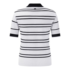 STRIPE COLLARED PULLOVER 女士 高爾夫翻領上衣