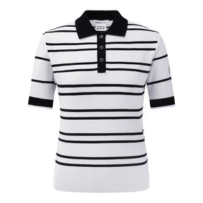 STRIPE COLLARED PULLOVER 女士 高爾夫翻領上衣