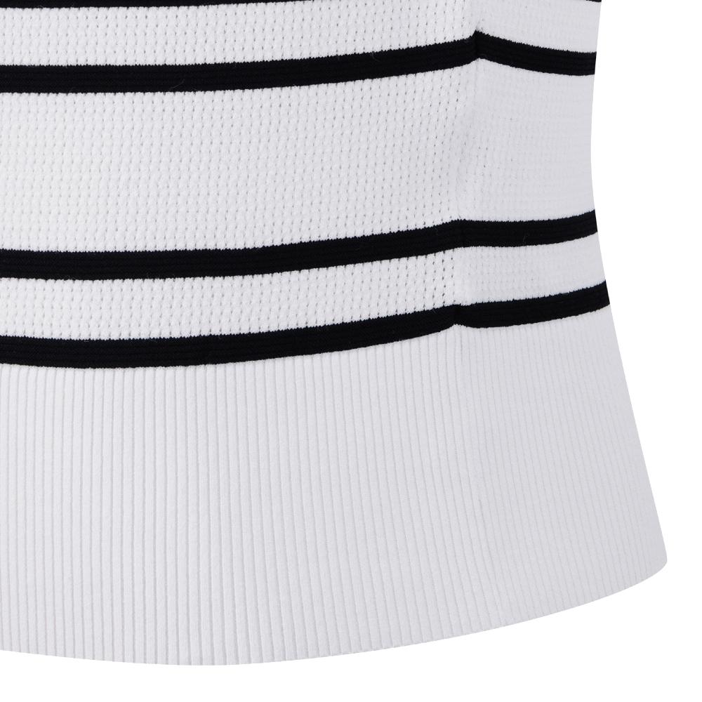STRIPE COLLARED PULLOVER 女士 高爾夫翻領上衣
