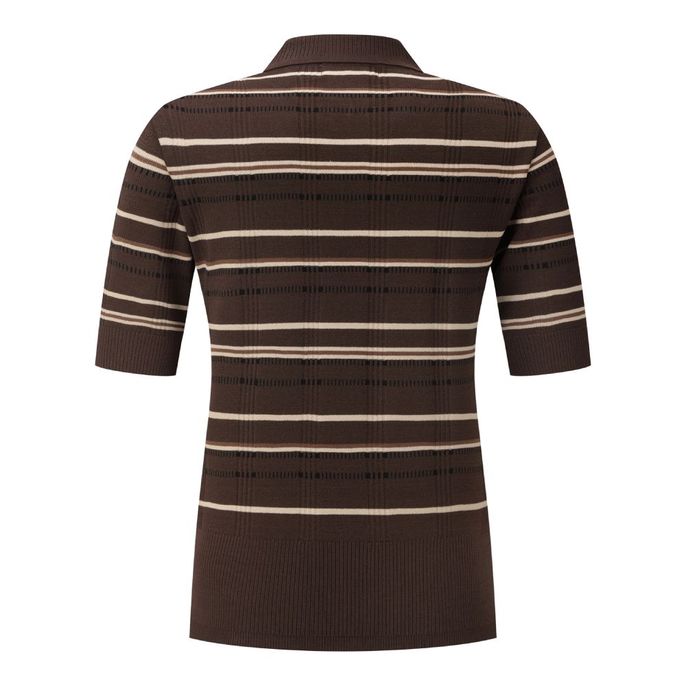 CHECKERED COLLARED PULLOVER 女士 高爾夫翻領上衣