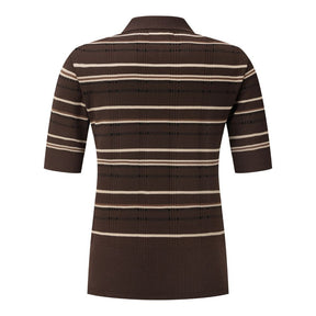 CHECKERED COLLARED PULLOVER 女士 高爾夫翻領上衣