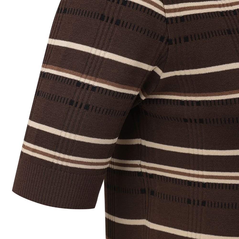 CHECKERED COLLARED PULLOVER 女士 高爾夫翻領上衣