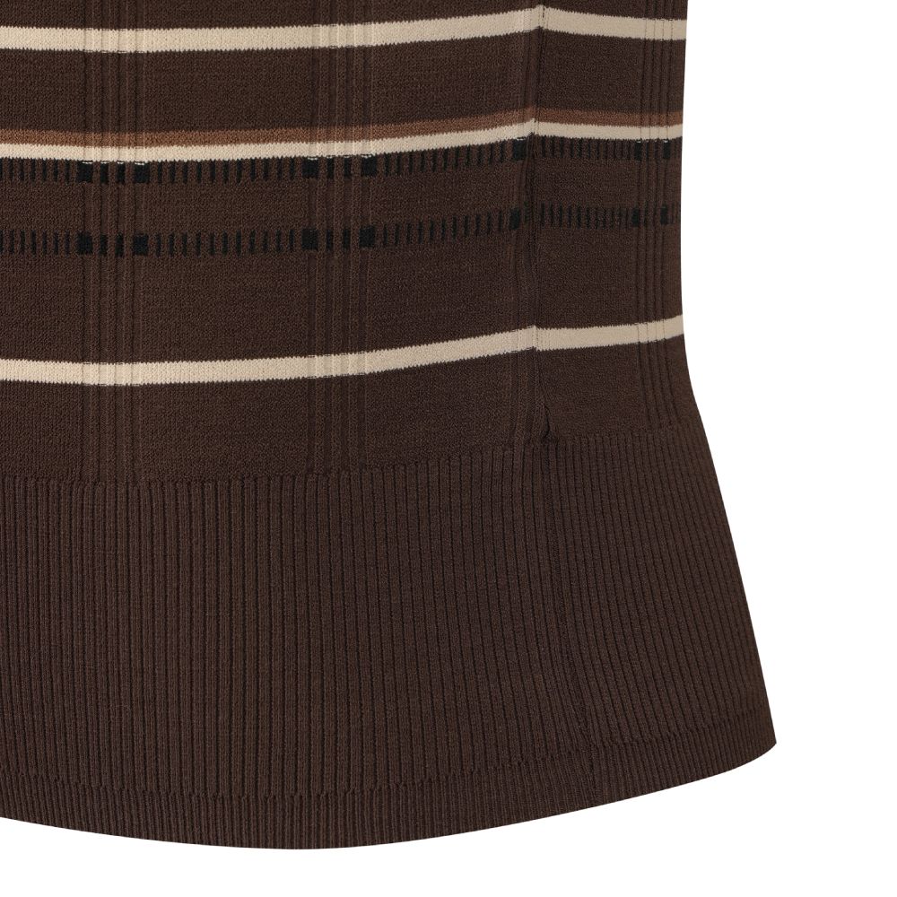 CHECKERED COLLARED PULLOVER 女士 高爾夫翻領上衣