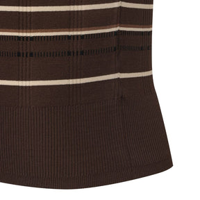 CHECKERED COLLARED PULLOVER 女士 高爾夫翻領上衣