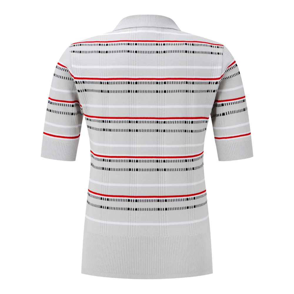 CHECKERED COLLARED PULLOVER 女士 高爾夫翻領上衣
