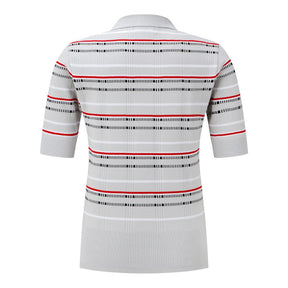 CHECKERED COLLARED PULLOVER 女士 高爾夫翻領上衣