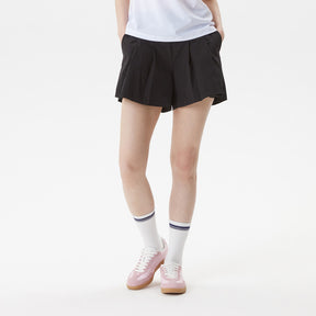 LEGGINGS ATTACHED SKIRT SHAPE WOVENSHORT PANTS 女士 運動短褲