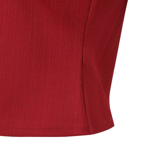 WOMEN'S RIBBED SHORT SLEEVE T-SHIRT 女士 運動上衣