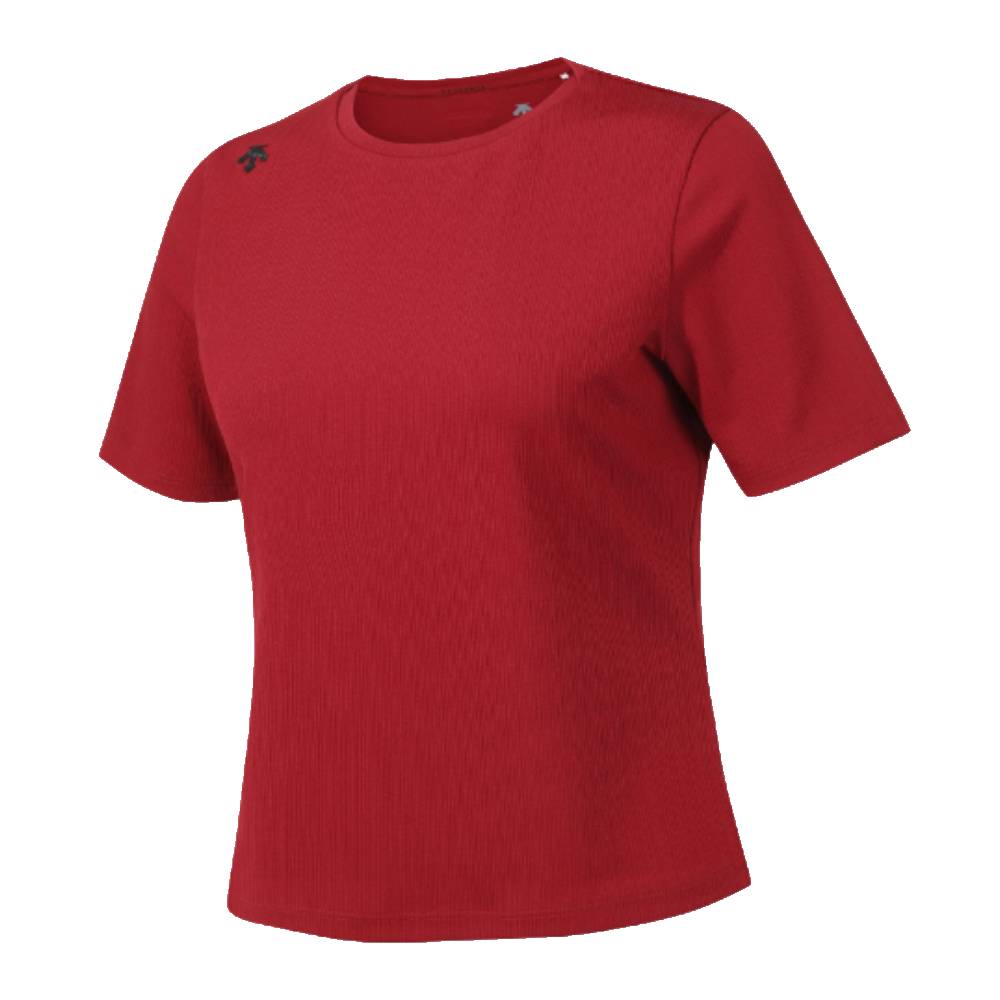 WOMEN'S RIBBED SHORT SLEEVE T-SHIRT 女士 運動上衣