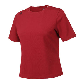 WOMEN'S RIBBED SHORT SLEEVE T-SHIRT 女士 運動上衣