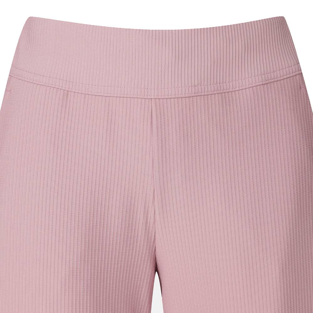 WOMEN RIBBED SEMI-WIDE FLEECE PANTS 女士 運動長褲