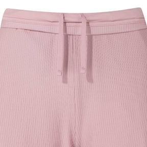 WOMEN RIBBED SEMI-WIDE FLEECE PANTS 女士 運動長褲
