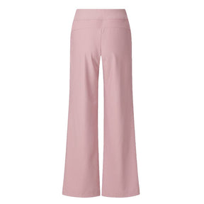 WOMEN RIBBED SEMI-WIDE FLEECE PANTS 女士 運動長褲