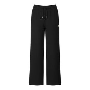 WOMEN JAQUARD WIDE FLEECE PANTS 女士 運動長褲