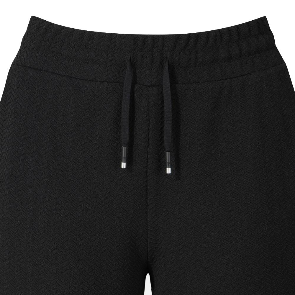 WOMEN JAQUARD WIDE FLEECE PANTS 女士 運動長褲