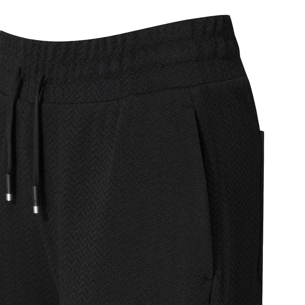 WOMEN JAQUARD WIDE FLEECE PANTS 女士 運動長褲