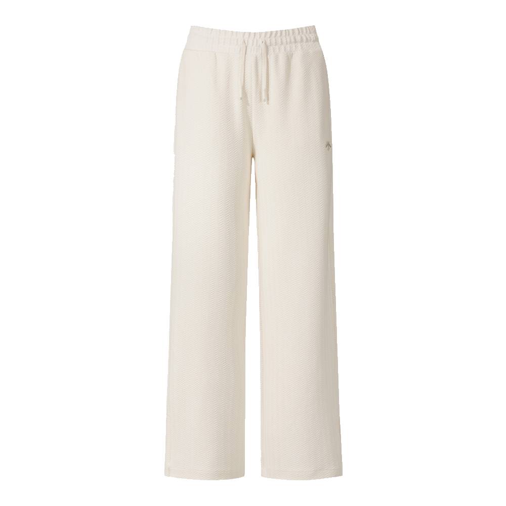 WOMEN JAQUARD WIDE FLEECE PANTS 女士 運動長褲