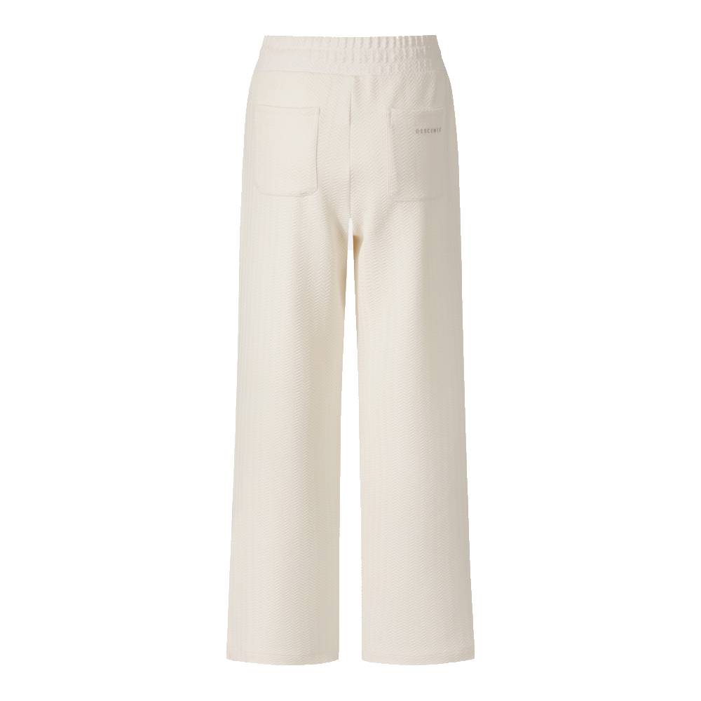 WOMEN JAQUARD WIDE FLEECE PANTS 女士 運動長褲