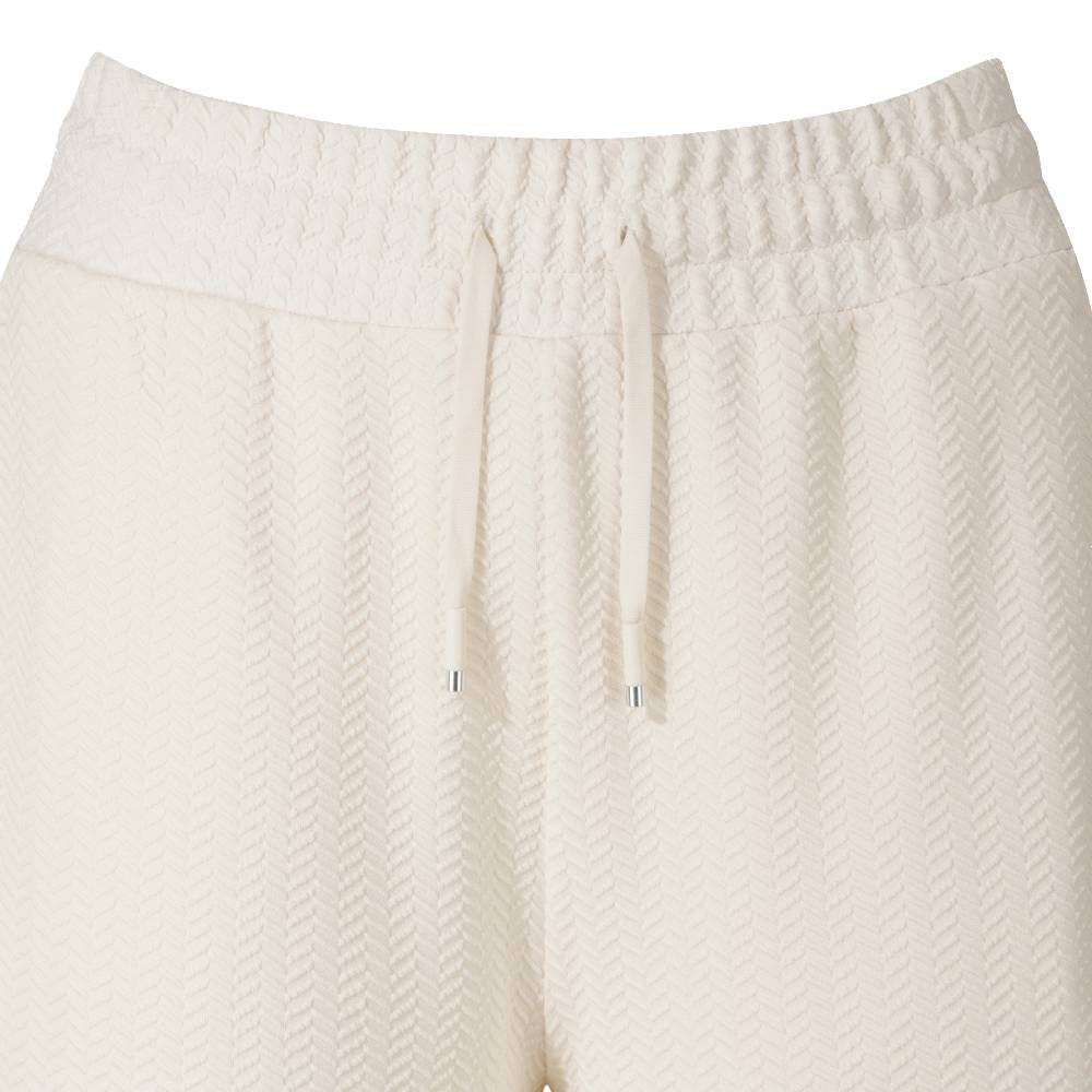 WOMEN JAQUARD WIDE FLEECE PANTS 女士 運動長褲