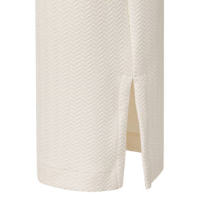 WOMEN JAQUARD WIDE FLEECE PANTS 女士 運動長褲