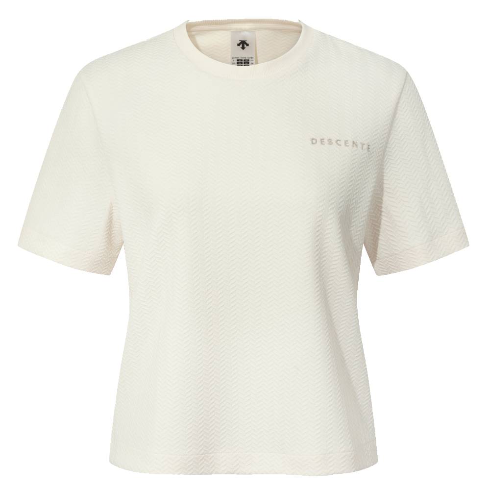 WOMEN JAQUARD SHORT-SLEEVE HEAVY T-SHIRTS 女士 運動上衣