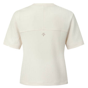 WOMEN JAQUARD SHORT-SLEEVE HEAVY T-SHIRTS 女士 運動上衣