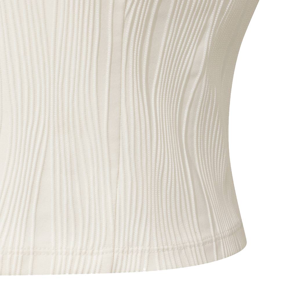 WOMEN'S RIBBED HALF-NECK ZIP-UP BRA TOP 女士 運動背心
