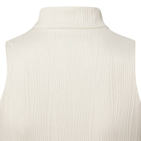 WOMEN'S RIBBED HALF-NECK ZIP-UP BRA TOP 女士 運動背心