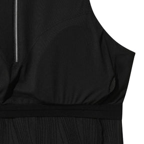 WOMEN'S RIBBED HALF-NECK ZIP-UP BRA TOP 女士 運動背心