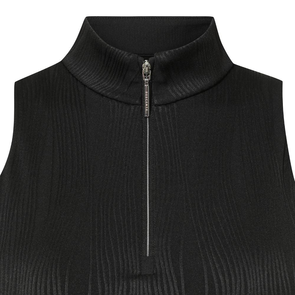 WOMEN'S RIBBED HALF-NECK ZIP-UP BRA TOP 女士 運動背心