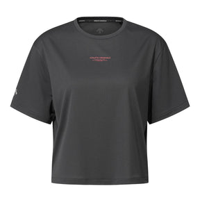 W RUNNING FIELD SENSOR CROP GRAPHIC SS TEE 女士 運動上衣