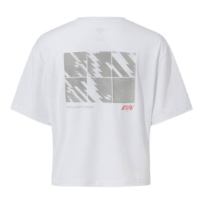 W RUNNING FIELD SENSOR CROP GRAPHIC SS TEE 女士 運動上衣