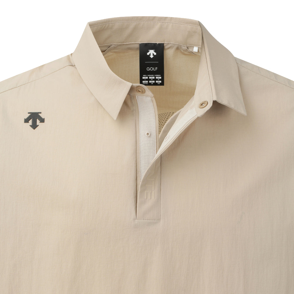 PREMIUM WOVEN Y-COLLARED SHORT-SLEEVED POLO 男士 高爾夫POLO衫