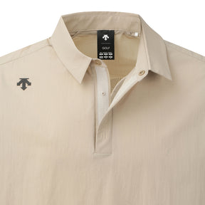 PREMIUM WOVEN Y-COLLARED SHORT-SLEEVED POLO 男士 高爾夫POLO衫