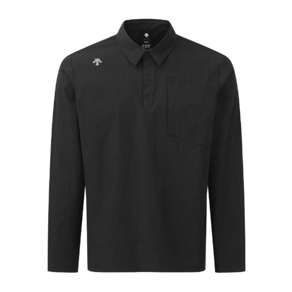 PREMIUM WOVEN Y-COLLARED LONG-SLEEVED T-SHIRT 男士 高爾夫上衣