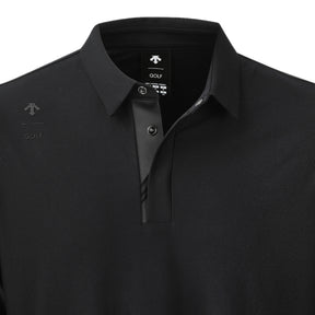 SIGNATURE JACQUARD Y-COLLARED LONG-SLEEVED T-SHIRT 男士 高爾夫POLO衫