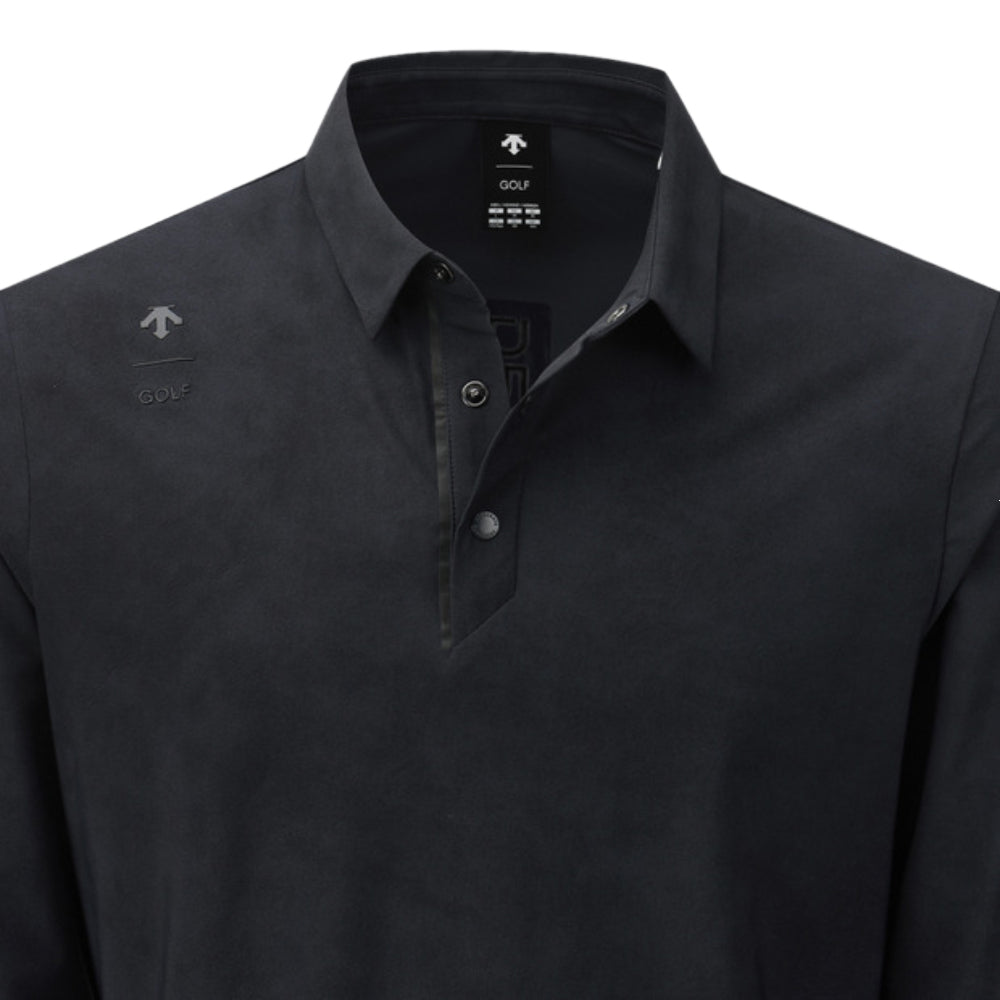 ALL-OVER PATTERNED  Y-COLLARED LONG-SLEEVED T-SHIRT 男士 高爾夫POLO衫